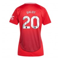 Stroje piłkarskie Manchester United Diogo Dalot #20 Koszulka Podstawowej dla damskie 2024-25 Krótki Rękaw